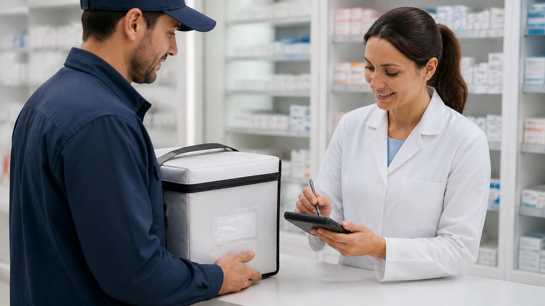 Pharma proof of delivery during secure handover