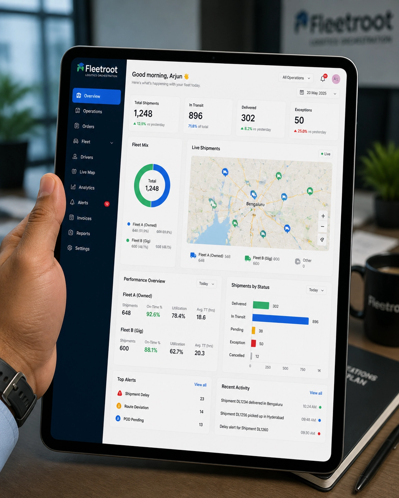 Mixed Fleet Management Dashboard