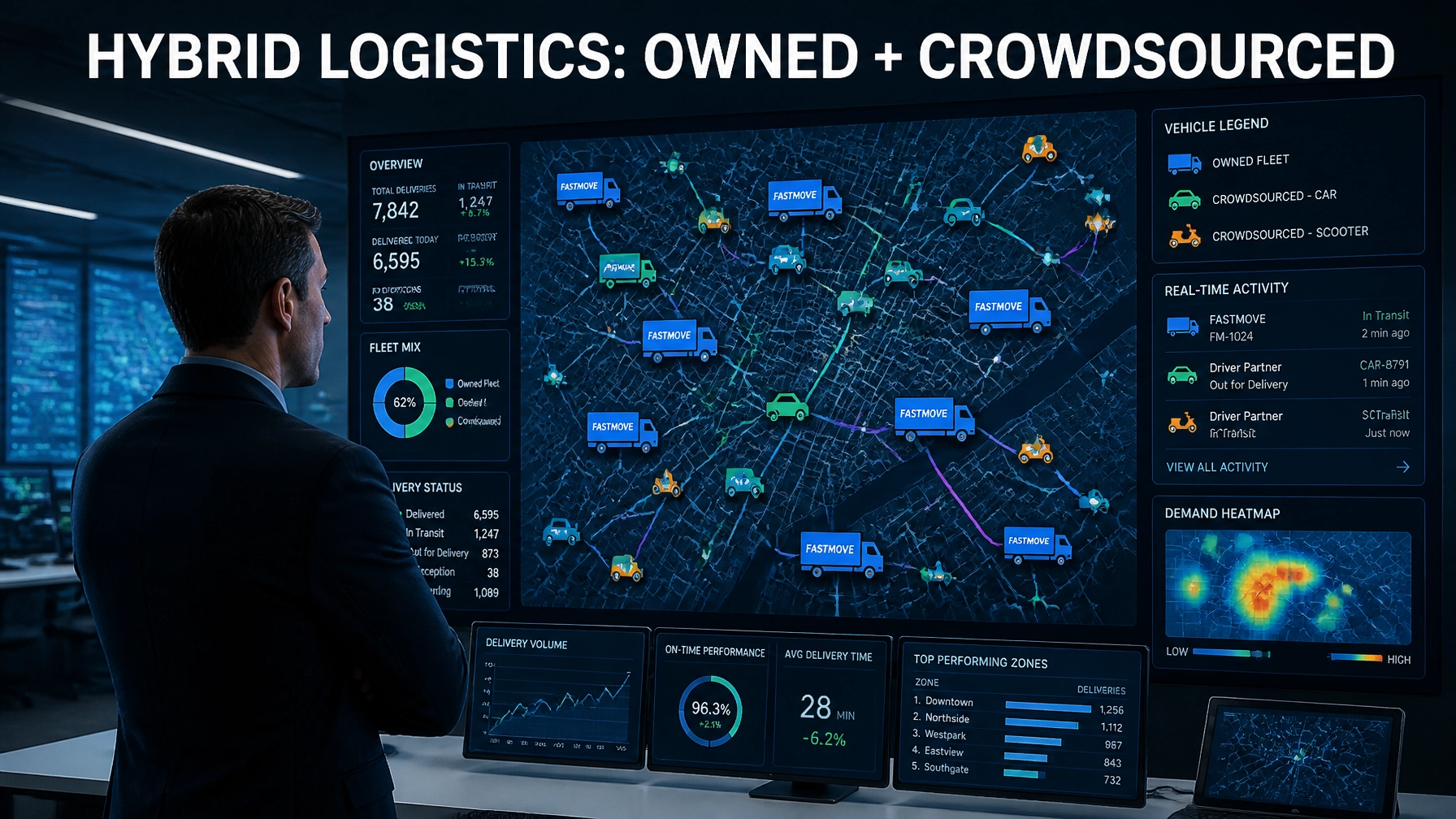 Owned Fleet vs. Crowdsourced: Why the Smartest 3PLs Run a Hybrid Model