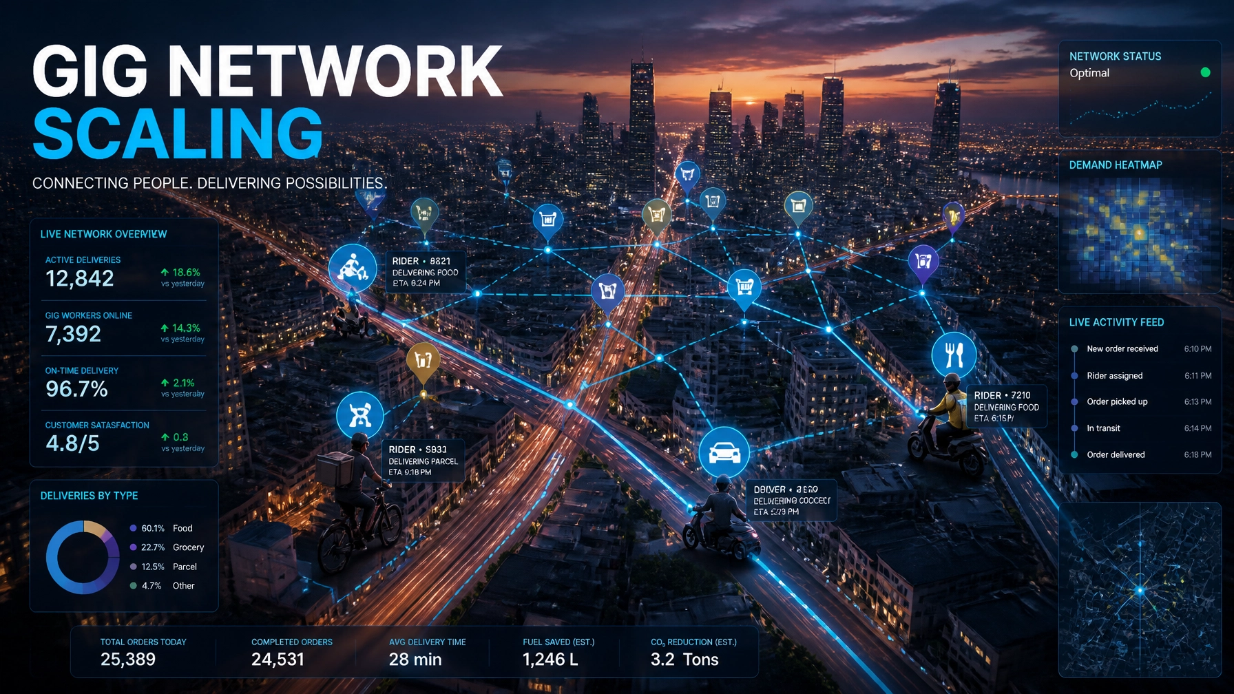 Blending Humans and Algorithms: The Art of Managing a Gig Driver Network at Scale