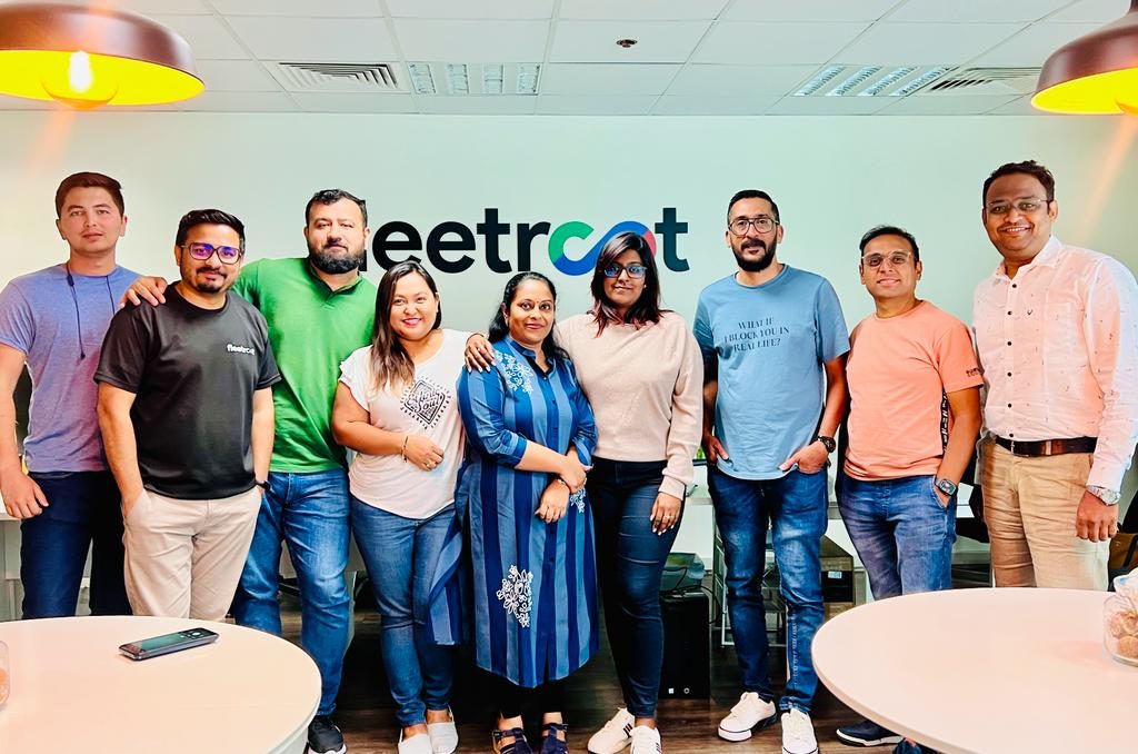 The Fleetroot team at the Dubai office